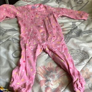Pink Floral Kids One Piece